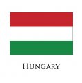 Hungary flag logo Sticker Heat Transfer