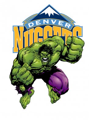 Denver Nuggets Hulk Logo Sticker Heat Transfer