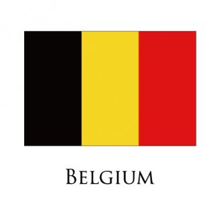 Belgium flag logo Sticker Heat Transfer