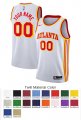 Atlanta Hawks Custom Letter and Number Kits for Association Jersey Material Twill