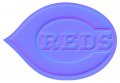 Cincinnati Reds Colorful Embossed Logo Sticker Heat Transfer