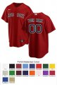 Boston Red Sox Custom Letter and Number Kits for Alternate Jersey Material Twill