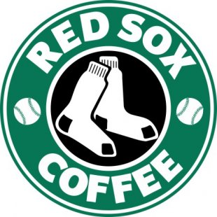 Boston Red Sox Starbucks Coffee Logo decal sticker