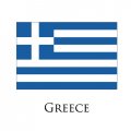 Greece flag logo Sticker Heat Transfer