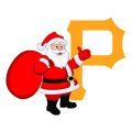 Pittsburgh Pirates Santa Claus Logo Sticker Heat Transfer