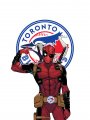 Toronto Blue Jays Deadpool Logo decal sticker