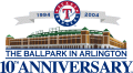 Texas Rangers 2004 Stadium Logo Sticker Heat Transfer