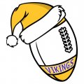 Minnesota Vikings Football Christmas hat logo Sticker Heat Transfer