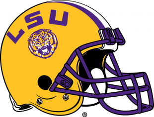 LSU Tigers 2014-Pres Helmet Sticker Heat Transfer