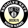 Brooklyn Nets Customized Logo decal sticker