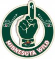Number One Hand Minnesota Wild logo Sticker Heat Transfer