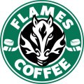 Calgary Flames Starbucks Coffee Logo Sticker Heat Transfer
