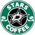 Dallas Stars Starbucks Coffee Logo Sticker Heat Transfer