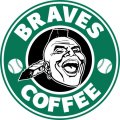 Atlanta Braves Starbucks Coffee Logo Sticker Heat Transfer