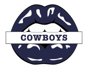 Dallas Cowboys Lips Logo Sticker Heat Transfer