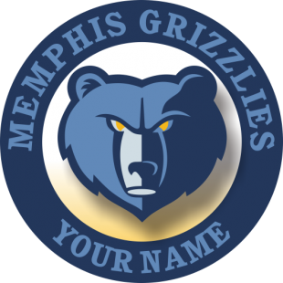 Memphis Grizzlies Customized Logo Sticker Heat Transfer