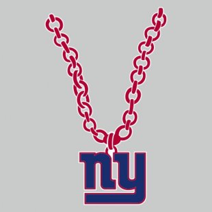 New York Giants Necklace logo Sticker Heat Transfer