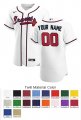Atlanta Braves Custom Letter and Number Kits for Home Jersey Material Twill