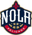 New Orleans Pelicans 2013-2014 Pres Secondary Logo decal sticker