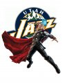 Utah Jazz Thor Logo Sticker Heat Transfer