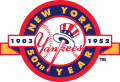 New York Yankees 1952 Anniversary Logo decal sticker