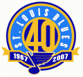 St. Louis Blues 2005 06 Anniversary Logo Sticker Heat Transfer