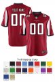 Atlanta Falcons Custom Letter and Number Kits For Red Jersey Material Twill