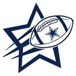 Dallas Cowboys Football Goal Star logo decal sticker