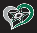 Dallas Stars Heart Logo decal sticker