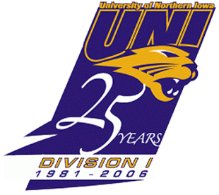 Northern Iowa Panthers 2006 Anniversary Logo decal sticker