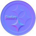 Pittsburgh Steelers Colorful Embossed Logo decal sticker