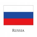 Russia flag logo decal sticker