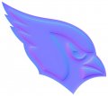 Arizona Cardinals Colorful Embossed Logo decal sticker