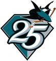 San Jose Sharks 2015 16 Anniversary Logo 02 Sticker Heat Transfer