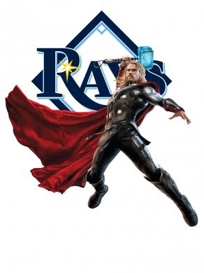 Tampa Bay Rays Thor Logo Sticker Heat Transfer