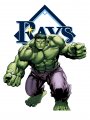 Tampa Bay Rays Hulk Logo Sticker Heat Transfer