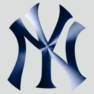 New York Yankees Stainless steel logo decal sticker