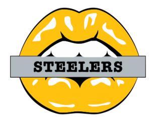 Pittsburgh Steelers Lips Logo Sticker Heat Transfer