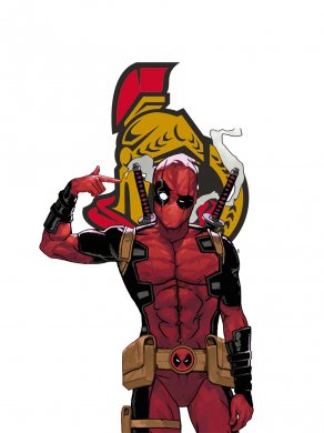 Ottawa Senators Deadpool Logo decal sticker