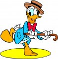Donald Duck Logo 42 Sticker Heat Transfer