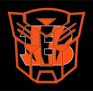 Autobots Cincinnati Bengals logo Sticker Heat Transfer