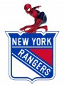 New York Rangers Spider Man Logo Sticker Heat Transfer