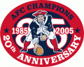 New England Patriots 2005 Anniversary Logo Sticker Heat Transfer