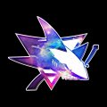 Galaxy San Jose Sharks Logo decal sticker