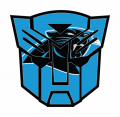 Autobots Carolina Panthers logo decal sticker