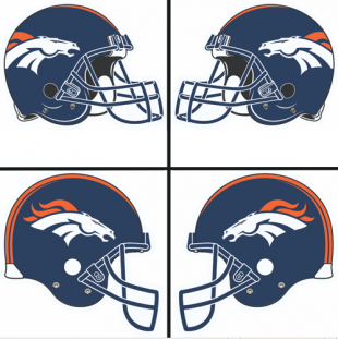 Denver Broncos Helmet Logo Sticker Heat Transfer