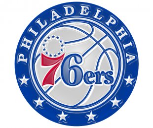 Philadelphia 47ers Plastic Effect Logo decal sticker