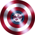 Captain American Shield With Minnesota Twins Logo decal sticker