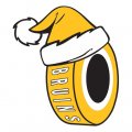 Boston Bruins Hockey ball Christmas hat logo decal sticker