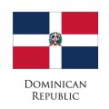 Dominican Republic flag logo Sticker Heat Transfer